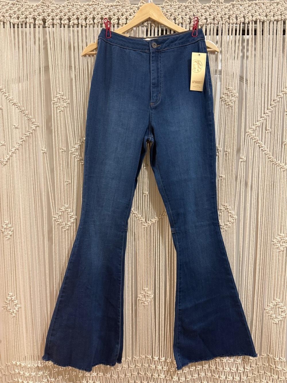 Aphrodite NWT Dark Blue Bell Bottom Jeans
